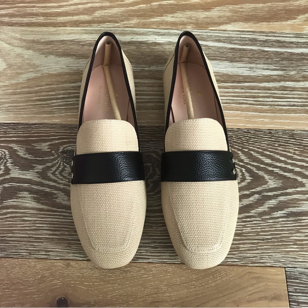 Kate spade, Marina, Raffia straw flats, Size 7